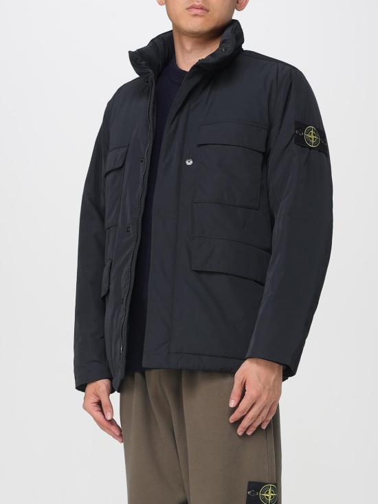 25FW 스톤 아일랜드 컴퍼스 배지 필그 자켓  4100049S0026 V0029 Black - STONE ISLAND