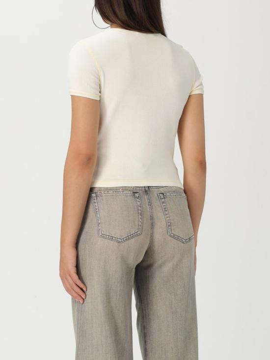 25FW 디젤 반팔 티셔츠 A128360SQAD 1AM Ivory - DIESEL