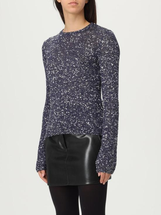 25SS 발렌시아가 스웨터 813115T7196 8070 Navy - BALENCIAGA