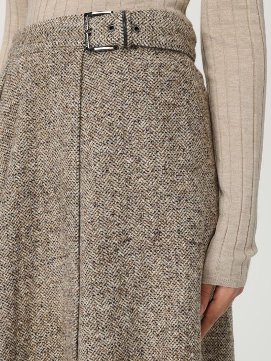 25FW 브루넬로 쿠치넬리 미디 스커트 MG530G3906 C6286 Beige - BRUNELLO CUCINELLI