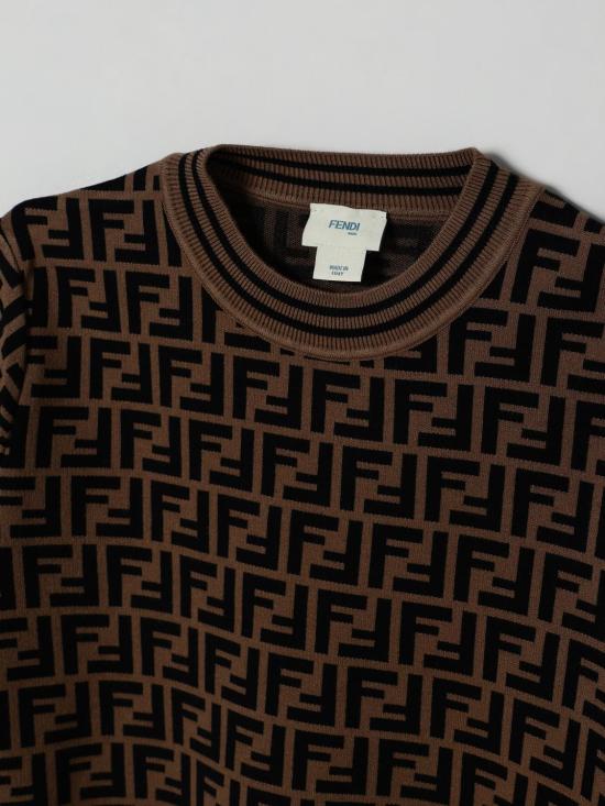 25FW [키즈] 펜디 풀오버 JFG069AEYD F15B6 Tobacco - FENDI
