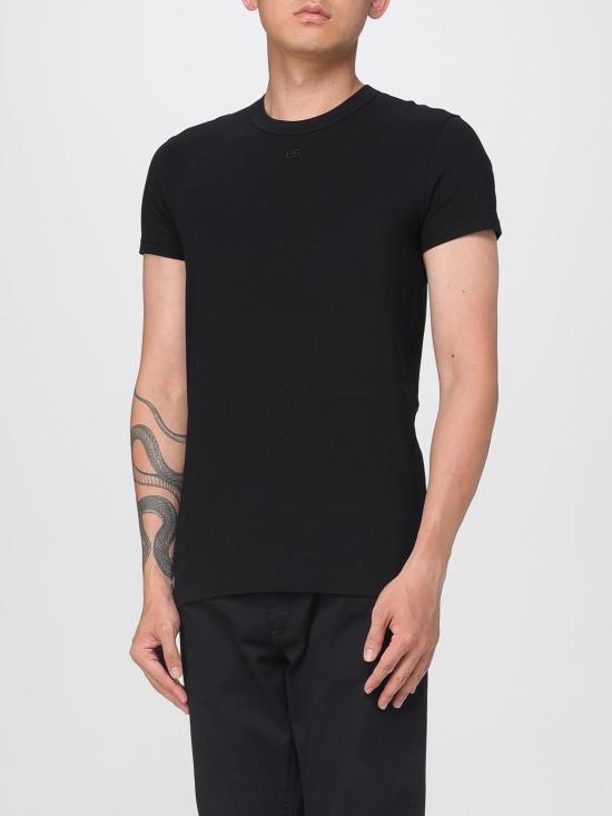 25FW 돌체앤가바나 반팔 티셔츠 G8SX0ZG7PIY N0000 Black - DOLCE & GABBANA