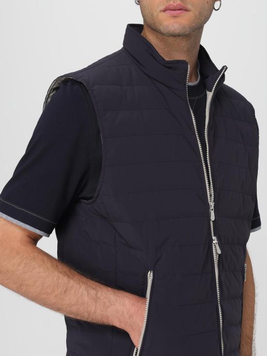 25FW 브루넬로 쿠치넬리 베스트 MM4911797 CVL16 Blue - BRUNELLO CUCINELLI