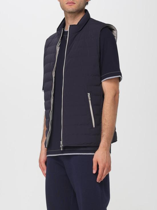 25FW 브루넬로 쿠치넬리 베스트 MM4911797 CVL16 Blue - BRUNELLO CUCINELLI