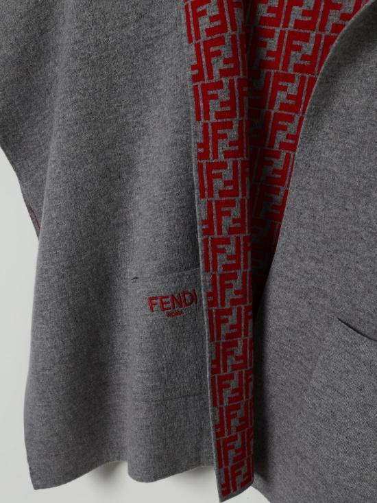 25FW [키즈] 펜디 코트 JFQ057AO29 F0WZ4 Grey - FENDI