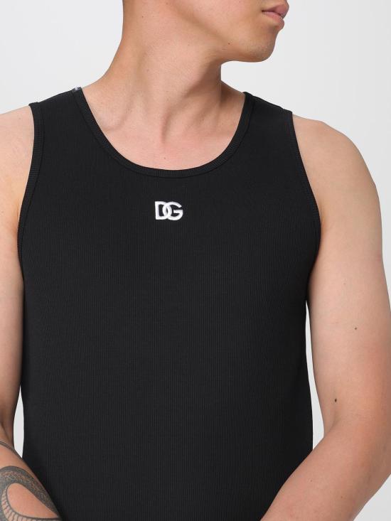 25FW 돌체앤가바나 민소매 티셔츠 G8QG9ZG7PGP N0000 Black - DOLCE & GABBANA