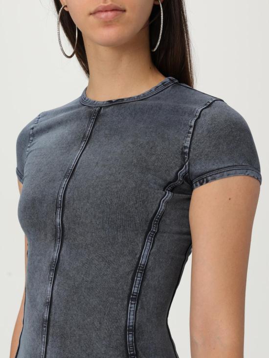 25FW 디젤 숏 원피스 A195170KIBY 01A Denim - DIESEL
