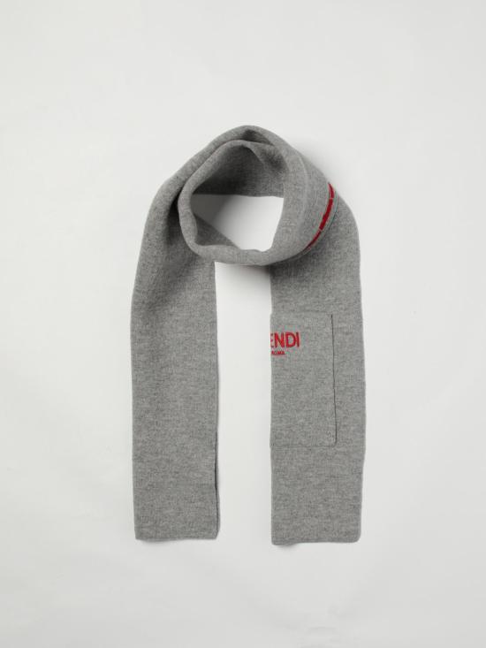 25FW [키즈] 펜디 스카프 JUQ020AO29 F0WZ4 Grey - FENDI