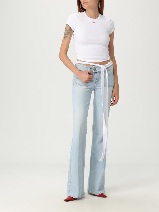 25FW 디젤 민소매 티셔츠 A193370EJAI 100 White - DIESEL