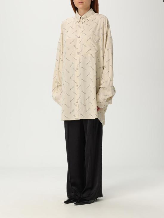 25SS 발렌시아가 블라우스 773300TRLB1 9711 Beige - BALENCIAGA
