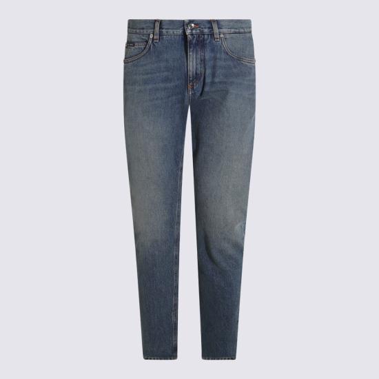 25FW 돌체앤가바나 레귤러 코튼 진 GYJCCDG8NR9S9001 MID NAVY