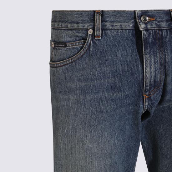 25FW 돌체앤가바나 레귤러 코튼 진 GYJCCDG8NR9S9001 MID NAVY - DOLCE & GABBANA