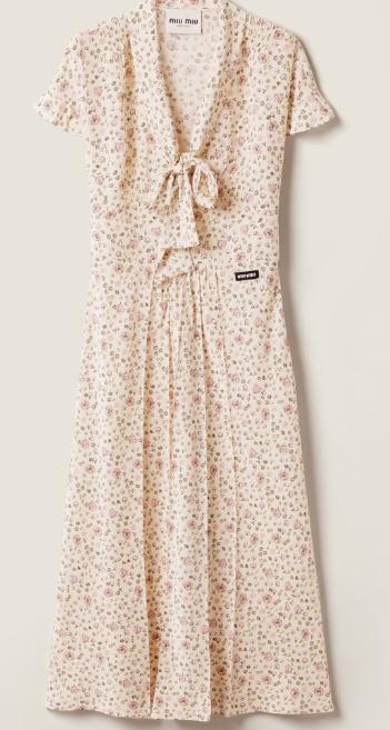 25FW 미우미우 미디 원피스 MF5971SOOO175R F0770 CAMMEO