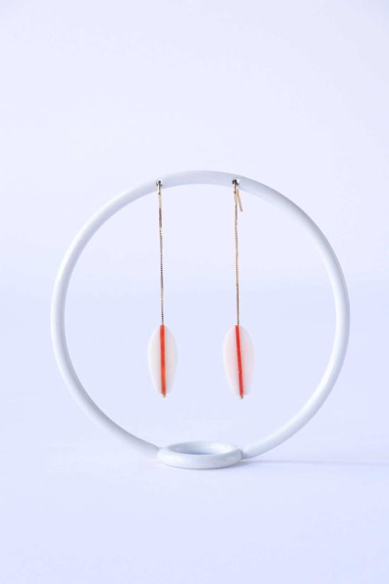  알리타 이어링 서프  화이트/레드 코랄 - ALIITA