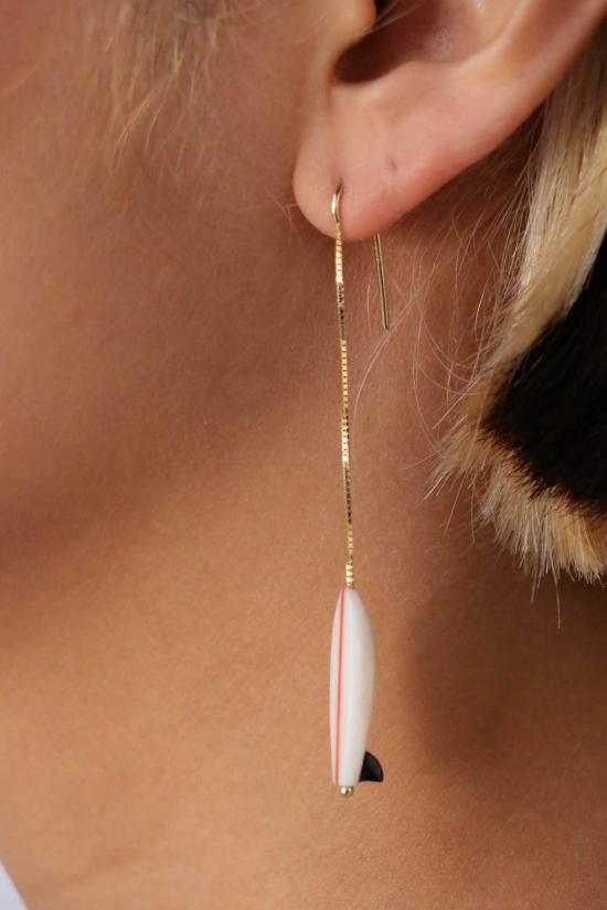  알리타 이어링 서프  화이트/레드 코랄 - ALIITA