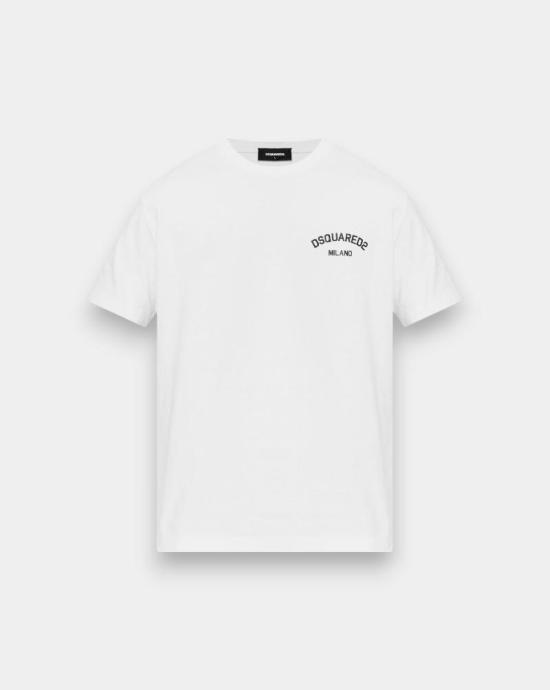 25FW 디스퀘어드2 반팔 티셔츠 S74GD1477D20020 961 White