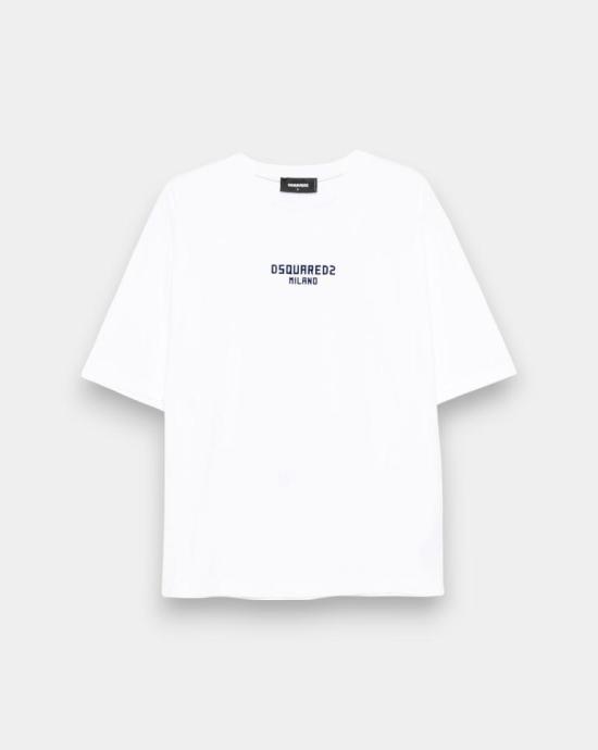 25FW 디스퀘어드2 반팔 티셔츠 S74GD1455D20020 965 White