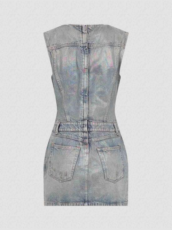  아크네 스튜디오 숏 원피스 A20780AUZ Dark Wash - ACNE STUDIOS