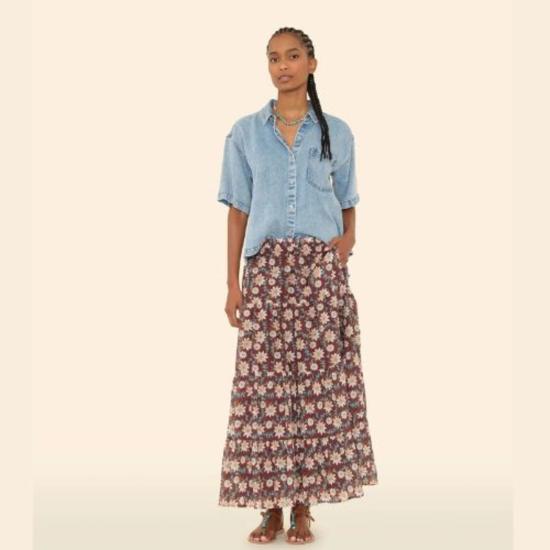  시레나 롱 스커트 비올라  시더 - XIRENA