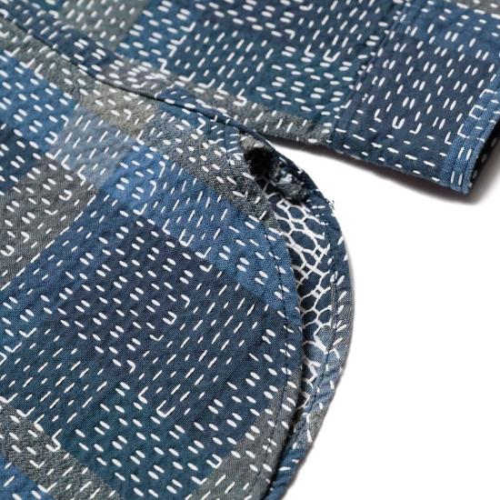  Studio D'Artisan 데님 셔츠 스튜디오 다르티잔 5651 사시코 보로 노라기 워크 - STUDIO D'ARTISAN