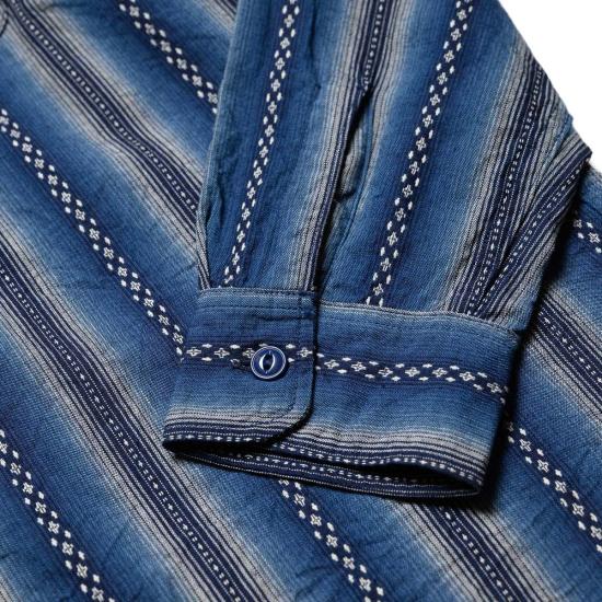  슈가케인 후드 티셔츠 사탕수수 Sc29462 사우스웨스턴 도비 스트라이프 Ls 작업 셔츠 - SUGAR CANE