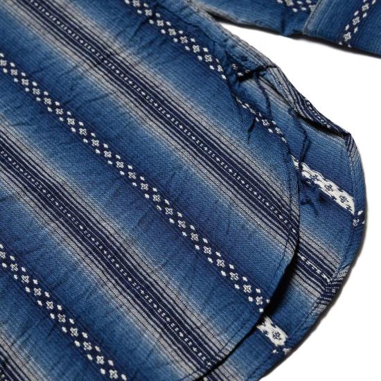  슈가케인 후드 티셔츠 사탕수수 Sc29462 사우스웨스턴 도비 스트라이프 Ls 작업 셔츠 - SUGAR CANE