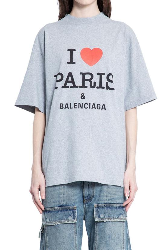 25SS 발렌시아가 반팔 티셔츠 764235TSVI4 1300 GREY