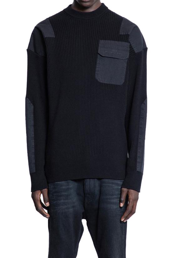 25SS 발렌시아가 스웨터 812765T3365 1000 Black