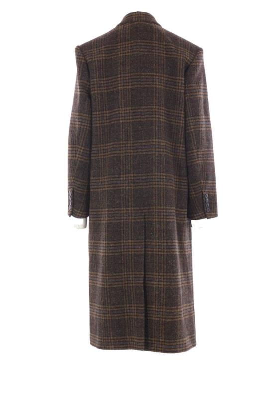 25FW 이자벨마랑에뚜왈 렉사나 롱 체크 울 코트  MA0285FAC3D02E67KI BROWN - ISABEL MARANT ETOILE