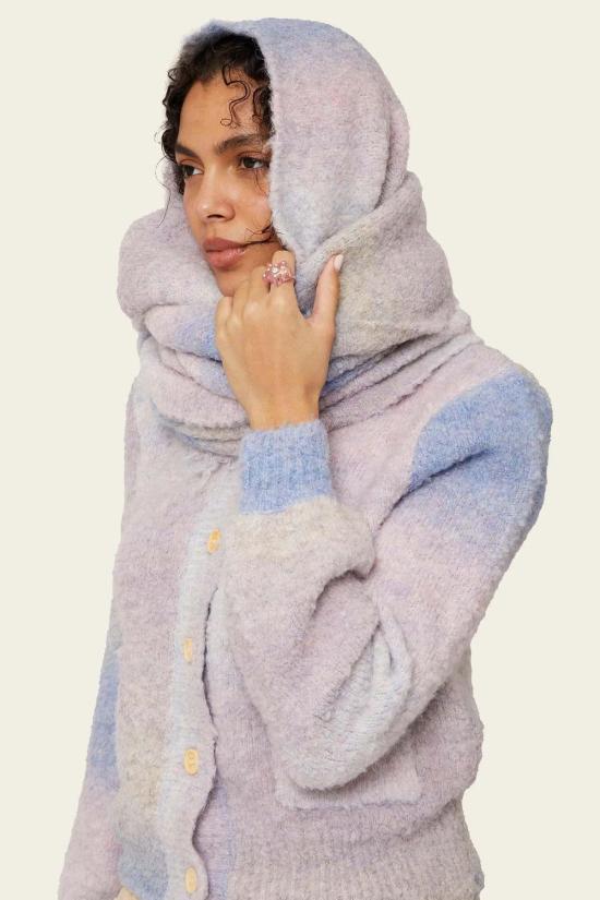  파이드 미 나우 머플러/스카프 Find Me Now Dusty Knit 스카프 일몰 - FIND ME NOW