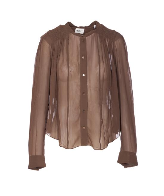 25FW 이자벨마랑에뚜왈 셔츠 HT0189FA C3J01E67KI Brown