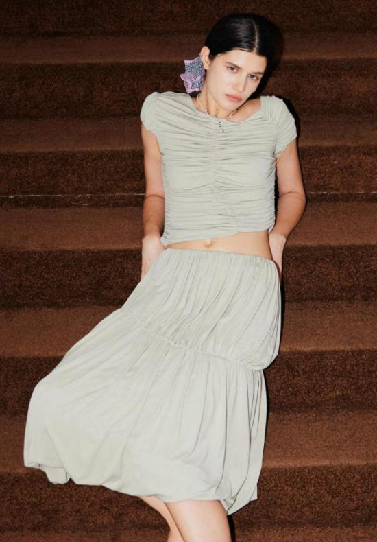  Woodrose Deli 스트레이트 팬츠 우드로즈 델리 카고 팬츠 수채화