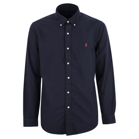 26SS 폴로 랄프로렌 커스텀 핏 버튼 다운 셔츠 710772290 NAVY