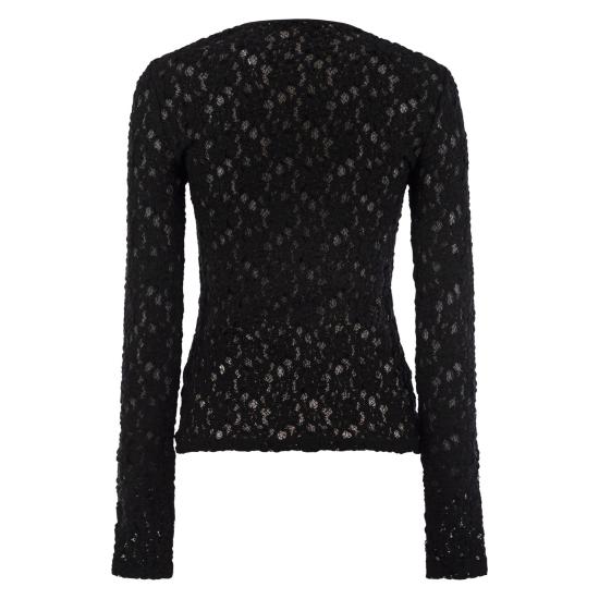 25FW 막스마라 스튜디오 긴팔 티셔츠 2526946041600 BLACK - MAX MARA STUDIO