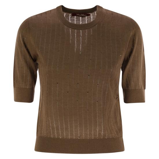 25FW 막스마라 스튜디오 반팔 티셔츠 2526366011600 CAMEL