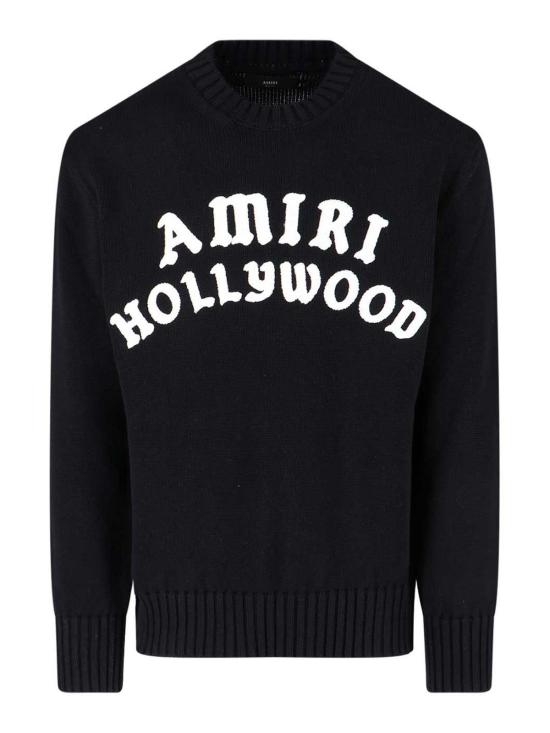 25FW 아미리 긴팔 티셔츠 AMKNCW1094BLACK Black