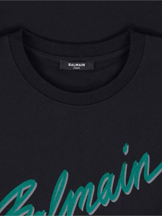 25FW 발망 반팔 티셔츠 FH1EG000BC86EOJ Black - BALMAIN