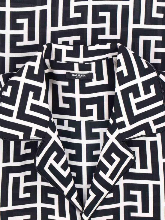 26SS 발망 반팔 셔츠 FH1HN011VD01GFE Black - BALMAIN