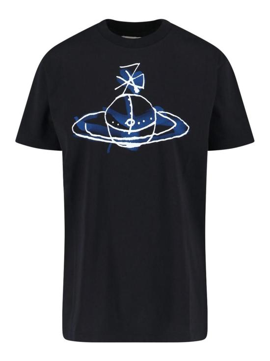  비비안웨스트우드 반팔 티셔츠 3G01003WJ001MN401 Black