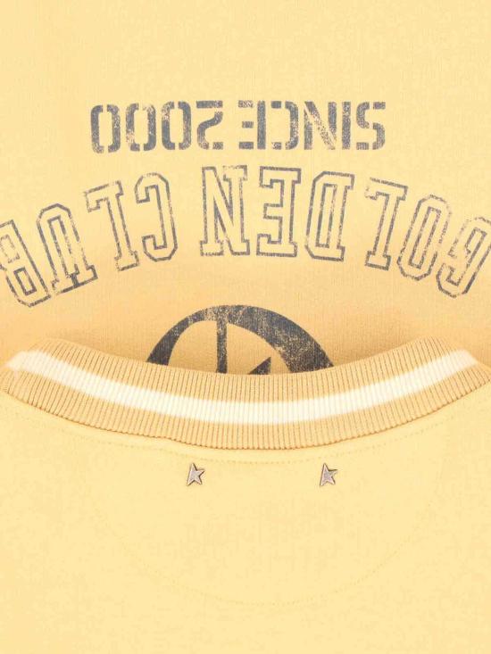 25FW 골든구스 반팔 티셔츠 GMP02330P00213320158 Yellow - GOLDEN GOOSE