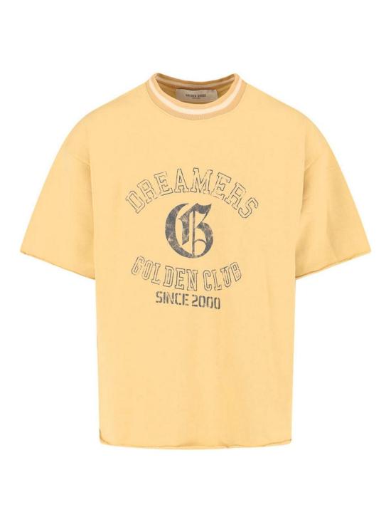 25FW 골든구스 반팔 티셔츠 GMP02330P00213320158 Yellow