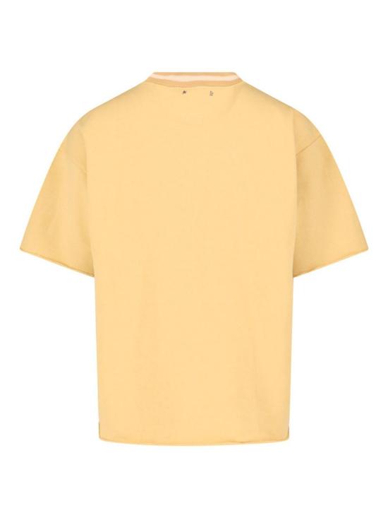 25FW 골든구스 반팔 티셔츠 GMP02330P00213320158 Yellow - GOLDEN GOOSE