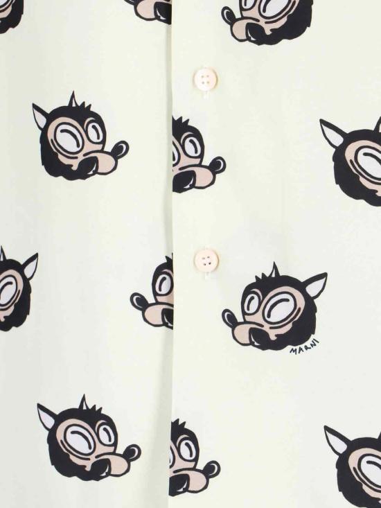 25FW 마르니 반팔 셔츠 CUMU0213A5UTVA51WOW09 White - MARNI