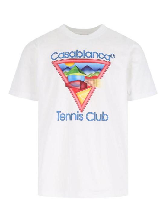  카사블랑카 반팔 티셔츠 MPF25JTS00101TENNISCLUBICON White