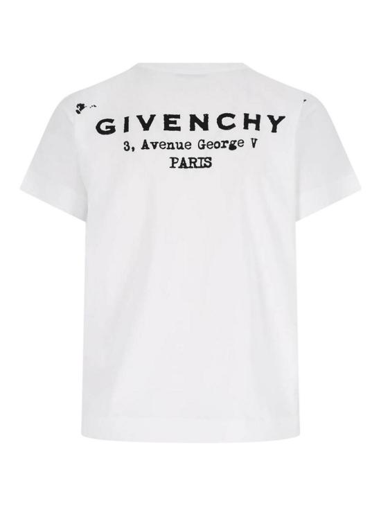 25FW 지방시 반팔 티셔츠 BW70FJP75N100 White - GIVENCHY
