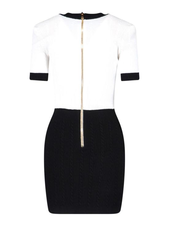 25FW 발망 숏 원피스 FF1R6033KI50EAB Black - BALMAIN