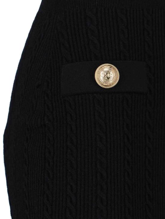 25FW 발망 숏 원피스 FF1R6033KI50EAB Black - BALMAIN