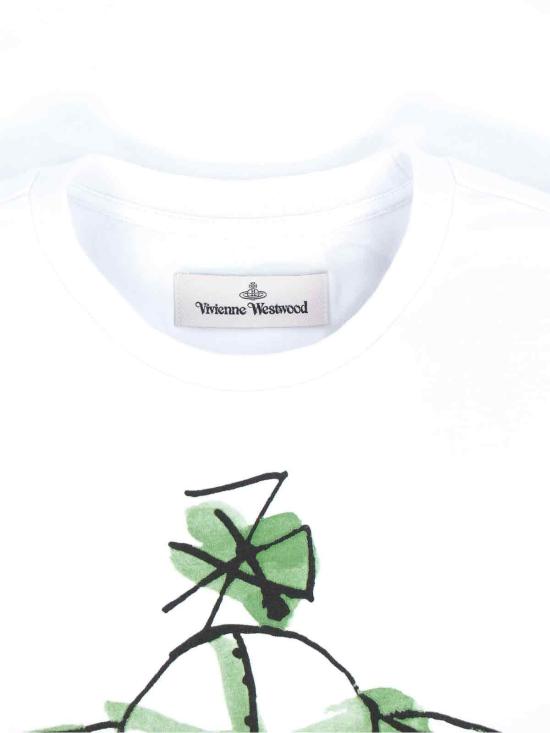  비비안웨스트우드 반팔 티셔츠 3G01003WJ001MA401 White - VIVIENNE WESTWOOD