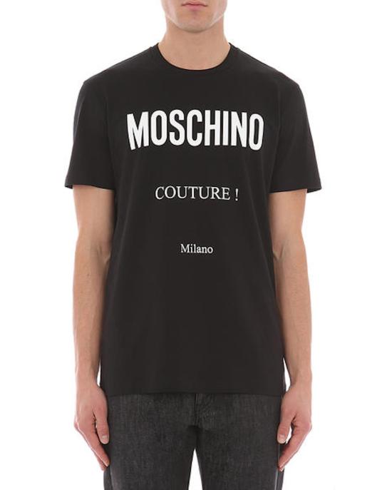 26SS 모스키노 반팔 티셔츠 0707 0241 1555 NERO - MOSCHINO