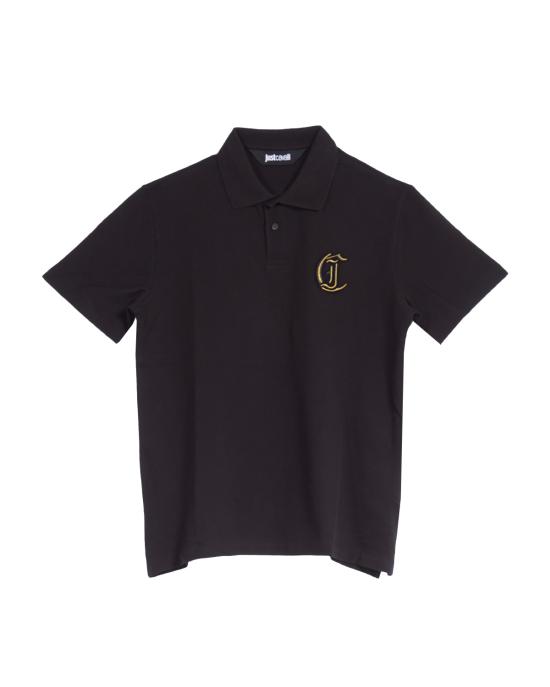 25FW 저스트까발리 폴로 티셔츠 78OAGT13 CJ506 899 black NERO